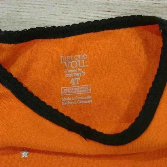 Halloween Orange Long Sleeve Shirt and Pants Pajamas Set - Picture 3 of 8